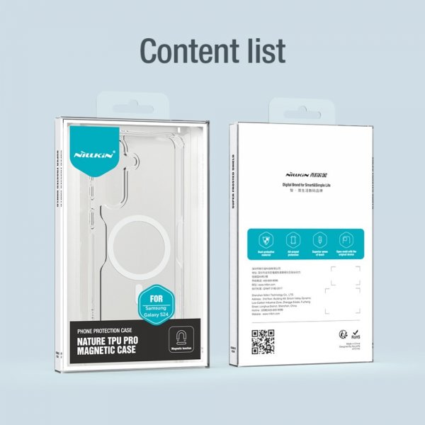 Nillkin Samsung Galaxy S24 Skal Nature Pro Series MagSafe Transparent