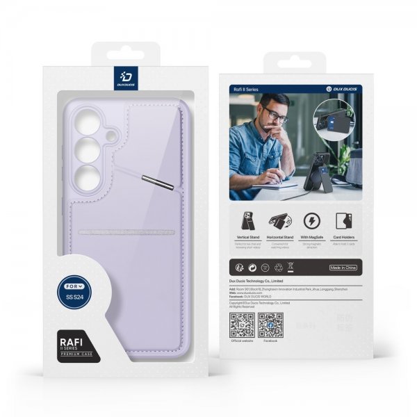 Dux Ducis Samsung Galaxy S24 Skal Rafi II Series MagSafe Lila