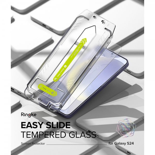 Ringke Samsung Galaxy S24 Skärmskydd Easy Slide 2-pack