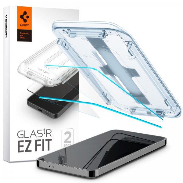 Spigen Samsung Galaxy S24/Galaxy S25 Skärmskydd GLAS.tR EZ Fit 2-pack