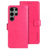 Samsung Galaxy S24 Ultra Fodral Lädertextur Magenta