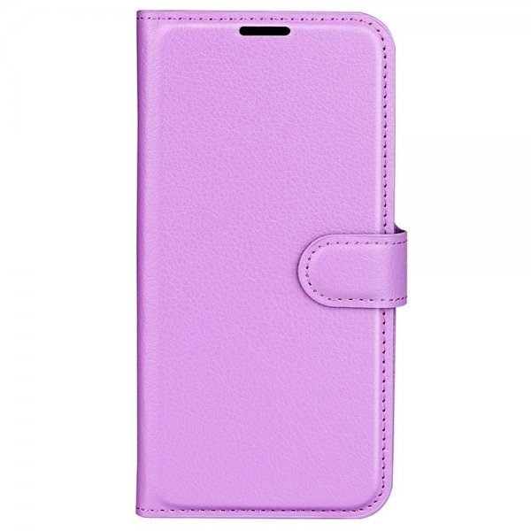 Samsung Galaxy S24 Ultra Fodral Litchi Lila