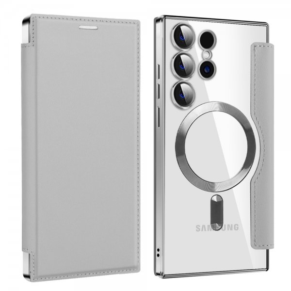 Samsung Galaxy S24 Ultra Fodral MagSafe Silver
