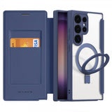 Dux Ducis Samsung Galaxy S24 Ultra Fodral Skin X Pro Series Kickstand MagSafe Blå