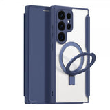 Dux Ducis Samsung Galaxy S24 Ultra Fodral Skin X Pro Series Kickstand MagSafe Blå