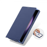 Dux Ducis Samsung Galaxy S24 Ultra Fodral Skin X Pro Series Kickstand MagSafe Blå