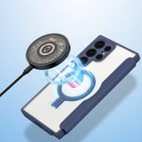 Dux Ducis Samsung Galaxy S24 Ultra Fodral Skin X Pro Series Kickstand MagSafe Blå