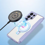 Dux Ducis Samsung Galaxy S24 Ultra Fodral Skin X Pro Series Kickstand MagSafe Lila