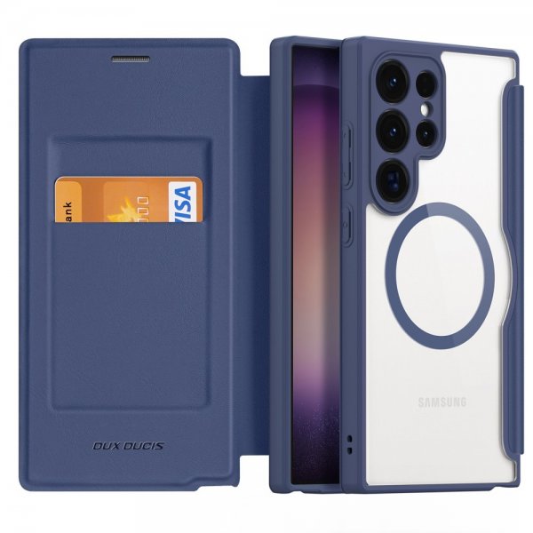 Dux Ducis Samsung Galaxy S24 Ultra Fodral Skin X Pro Series MagSafe Blå