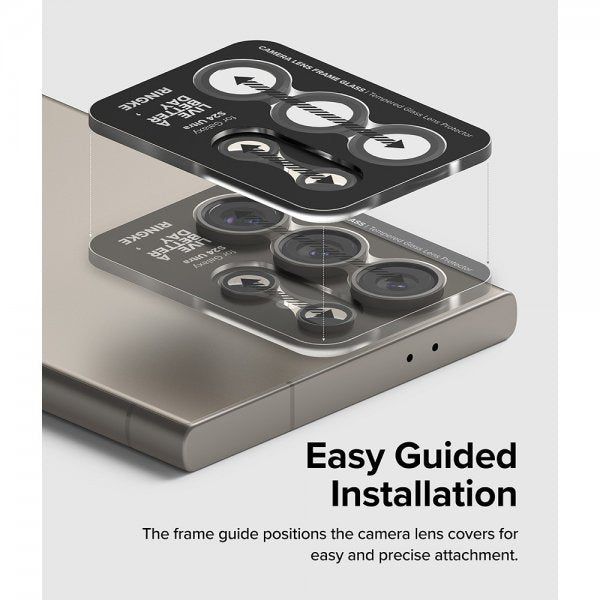 Ringke Samsung Galaxy S24 Ultra Kameraskydd Camera Lens Frame Svart