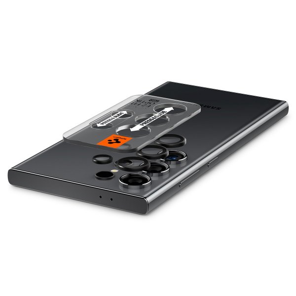 Spigen Samsung Galaxy S24 Ultra Kameraskydd GLAS.tR EZ Fit Optik Pro 2-pack Svart