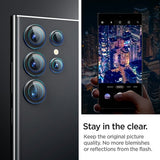 Spigen Samsung Galaxy S24 Ultra Kameraskydd GLAS.tR EZ Fit Optik Pro 2-pack Svart