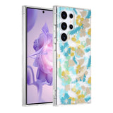 Samsung Galaxy S24 Ultra Skal Blommönster MagSafe Turkos