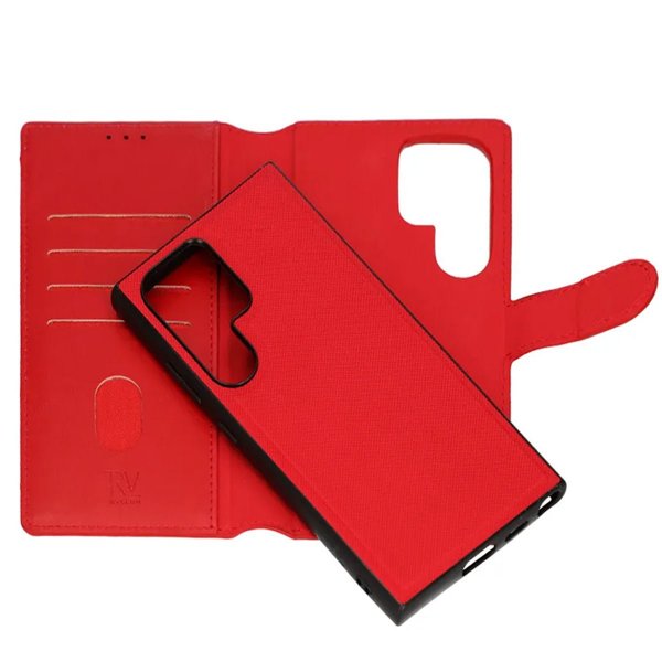 Rvelon Samsung Galaxy S24 Ultra Fodral Magnetiskt Avtagbart Skal Röd
