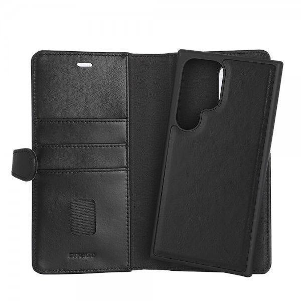 Buffalo Samsung Galaxy S24 Ultra Fodral 2-in-1 Detachable Wallet Svart