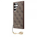Guess Samsung Galaxy S24 Ultra Skal 4G Charm Brun