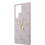 Guess Samsung Galaxy S24 Ultra Skal 4G Metal Logo Rosa