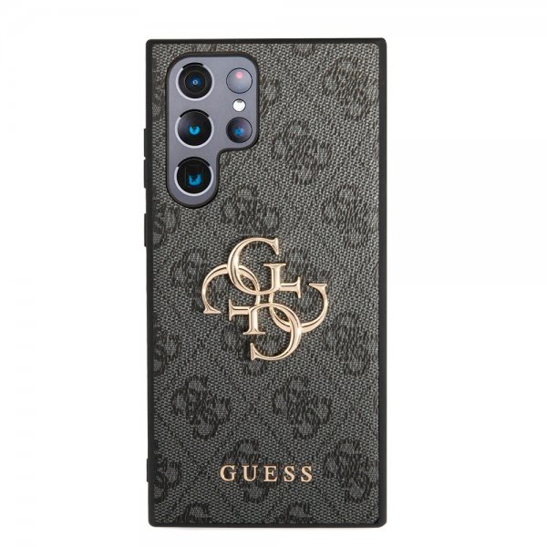Guess Samsung Galaxy S24 Ultra Skal 4G Metal Logo Svart