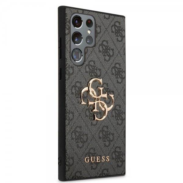 Guess Samsung Galaxy S24 Ultra Skal 4G Metal Logo Svart