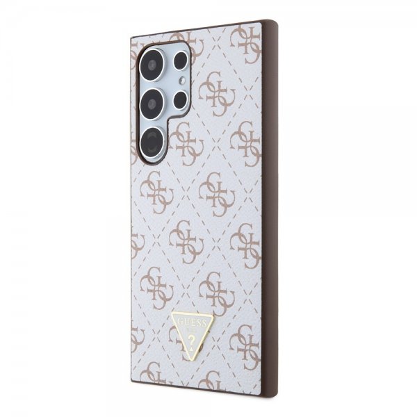 Guess Samsung Galaxy S24 Ultra Skal 4G Print Grained Vit