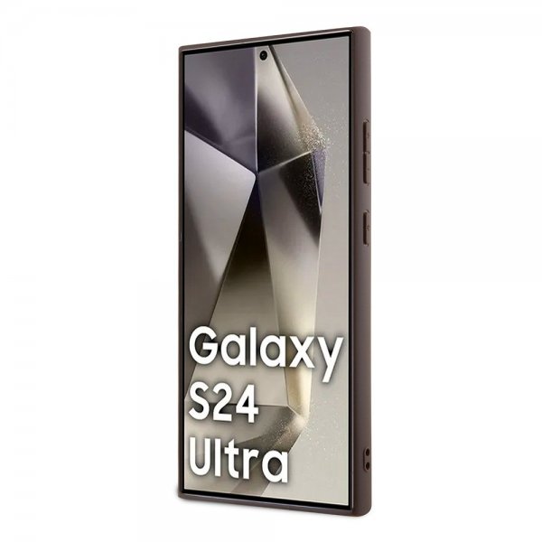 Guess Samsung Galaxy S24 Ultra Skal 4G Print Grained Vit