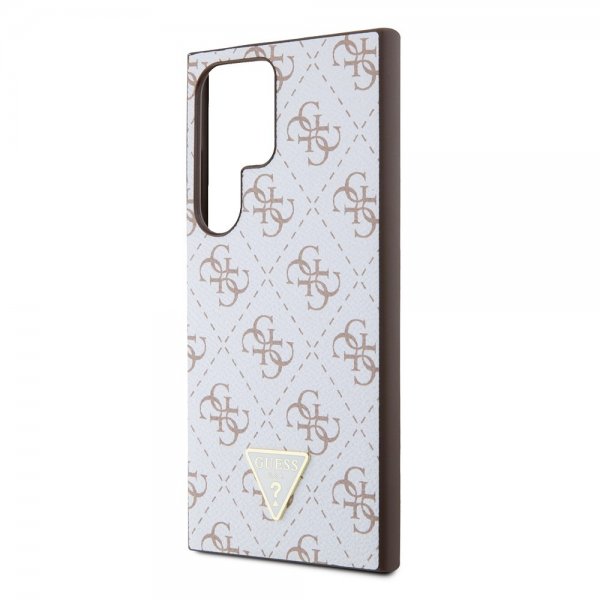 Guess Samsung Galaxy S24 Ultra Skal 4G Print Grained Vit