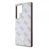 Guess Samsung Galaxy S24 Ultra Skal 4G Print Grained Vit