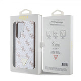 Guess Samsung Galaxy S24 Ultra Skal 4G Print Grained Vit