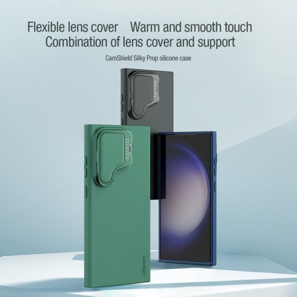 Nillkin Samsung Galaxy S24 Ultra Skal CamShield Silky Prop Grön