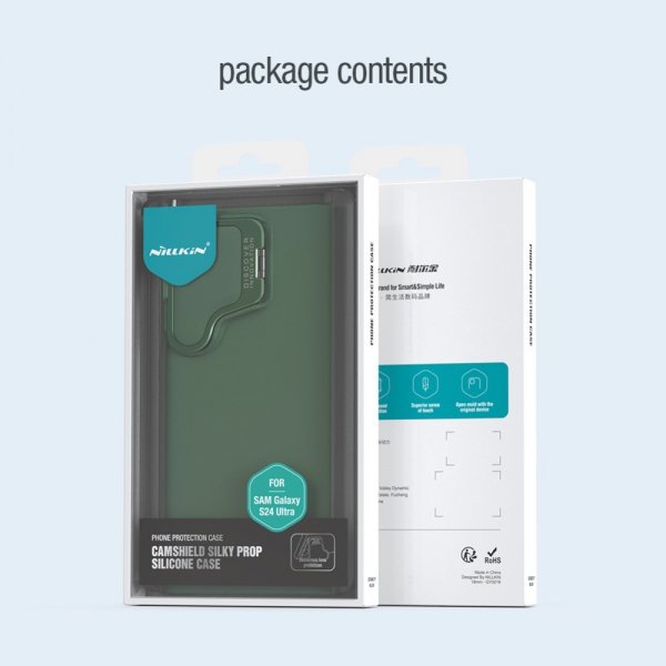 Nillkin Samsung Galaxy S24 Ultra Skal CamShield Silky Prop Grön