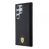 Ferrari Samsung Galaxy S24 Ultra Skal Carbon & Stripe Svart