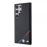 BMW Samsung Galaxy S24 Ultra Skal Carbon Tricolor Stripe MagSafe Svart