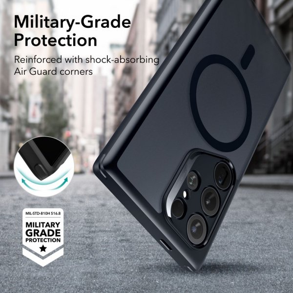 ESR Samsung Galaxy S24 Ultra Skal Classic Hybrid HaloLock Frosted Black