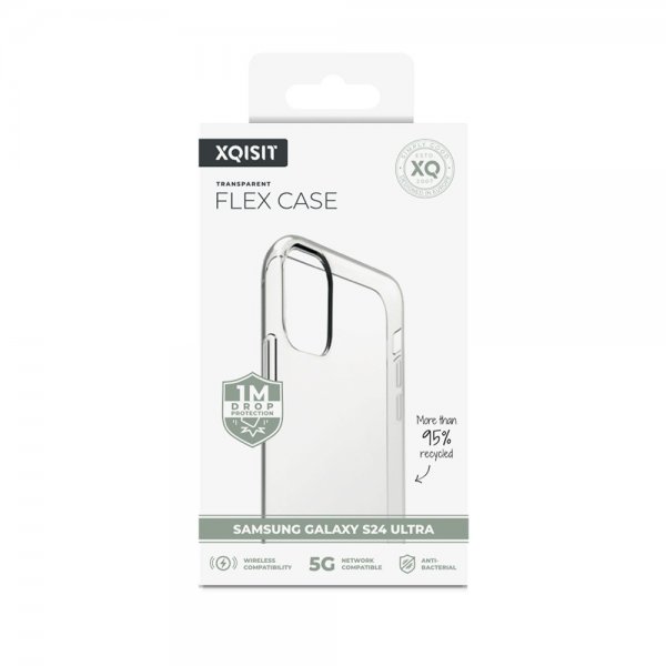 Xqisit Samsung Galaxy S24 Ultra Skal Flex Case Transparent