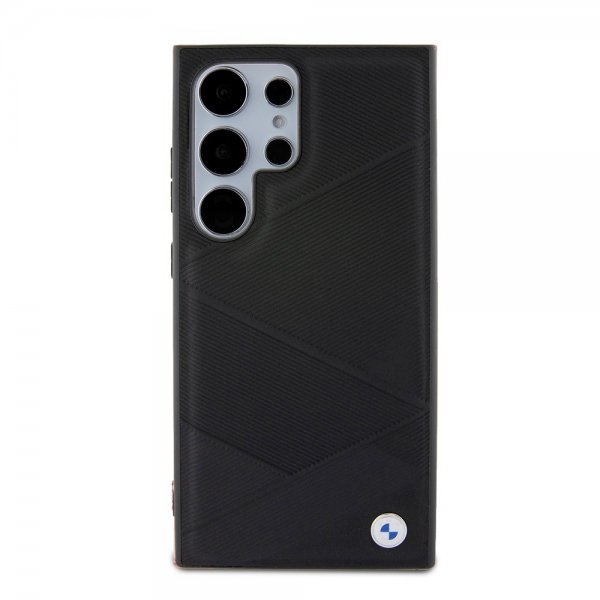 BMW Samsung Galaxy S24 Ultra Skal Genuine Leather Textured Svart
