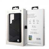 BMW Samsung Galaxy S24 Ultra Skal Genuine Leather Textured Svart