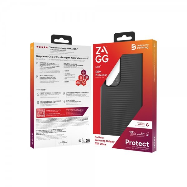 ZAGG Samsung Galaxy S24 Ultra Skal Luxe Svart