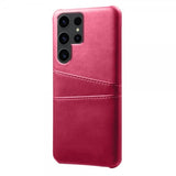 Samsung Galaxy S24 Ultra Skal med två Kortfack Magenta