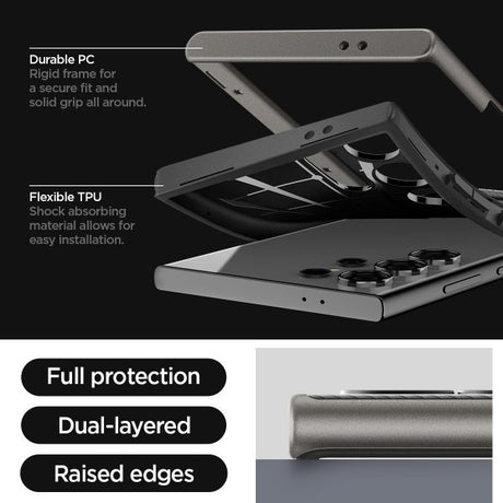 Spigen Samsung Galaxy S24 Ultra Skal Neo Hybrid Gunmetal