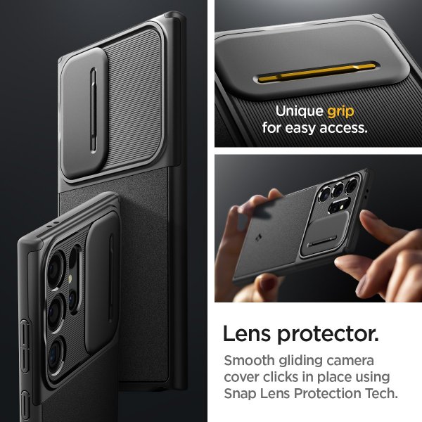 Spigen Samsung Galaxy S24 Ultra Skal Optik Armor Svart