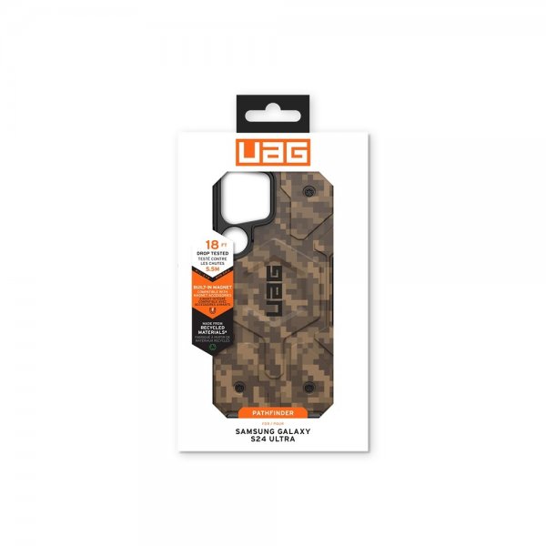 Urban Armor Gear (UAG) Samsung Galaxy S24 Ultra Skal Pathfinder SE MagSafe Digi Camo Dark Earth