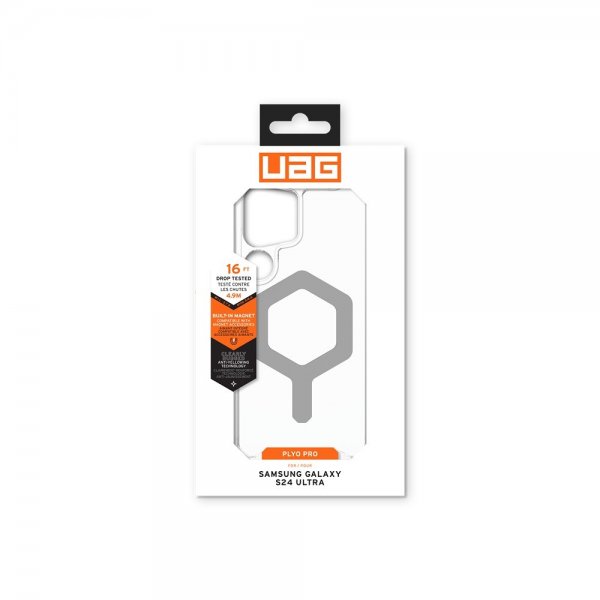 Urban Armor Gear (UAG) Samsung Galaxy S24 Ultra Skal Plyo Pro MagSafe Ice Silver