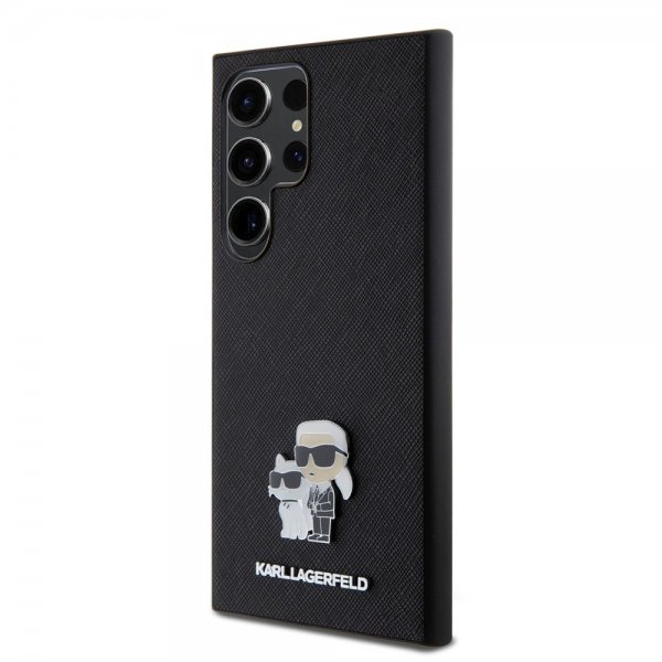 Karl Lagerfeld Samsung Galaxy S24 Ultra Skal Saffiano Karl & Choupette Svart