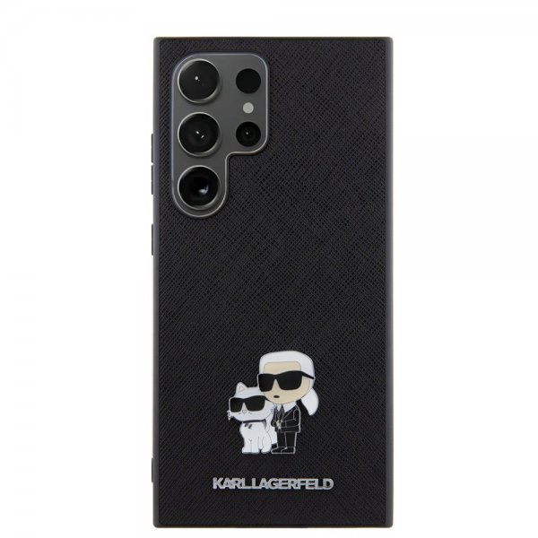 Karl Lagerfeld Samsung Galaxy S24 Ultra Skal Saffiano Karl & Choupette Svart