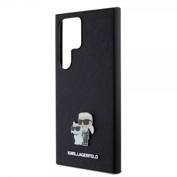 Karl Lagerfeld Samsung Galaxy S24 Ultra Skal Saffiano Karl & Choupette Svart