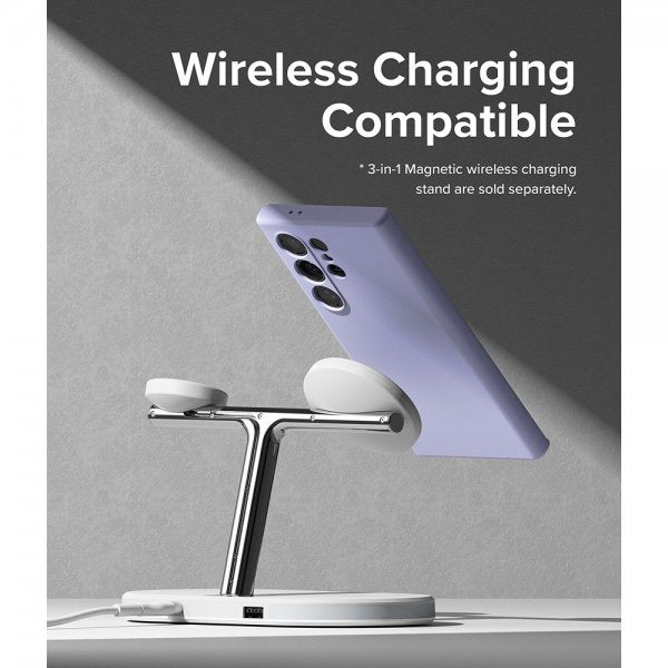Ringke Samsung Galaxy S24 Ultra Skal Silicone Magnetic Lavender