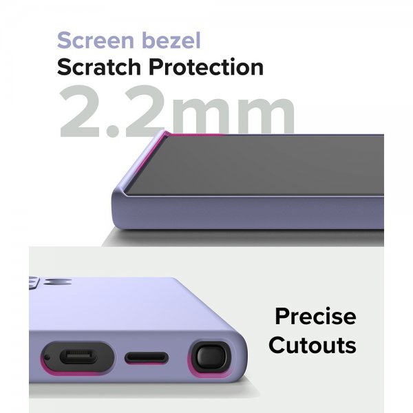 Ringke Samsung Galaxy S24 Ultra Skal Silicone Magnetic Lavender