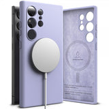 Ringke Samsung Galaxy S24 Ultra Skal Silicone Magnetic Lavender