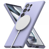 Ringke Samsung Galaxy S24 Ultra Skal Silicone Magnetic Lavender