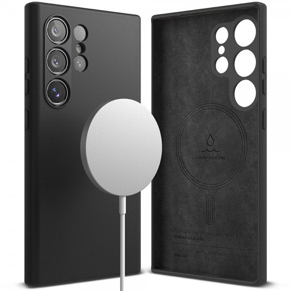 Ringke Samsung Galaxy S24 Ultra Skal Silicone Magnetic Svart